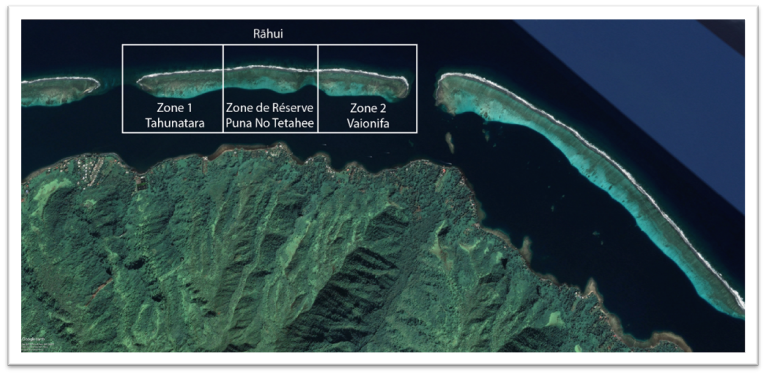 Map of Tautira coast